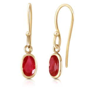 Swaying Silhouette Ruby Earrings