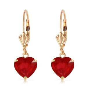 Eternal Love Ruby Leverback Earrings