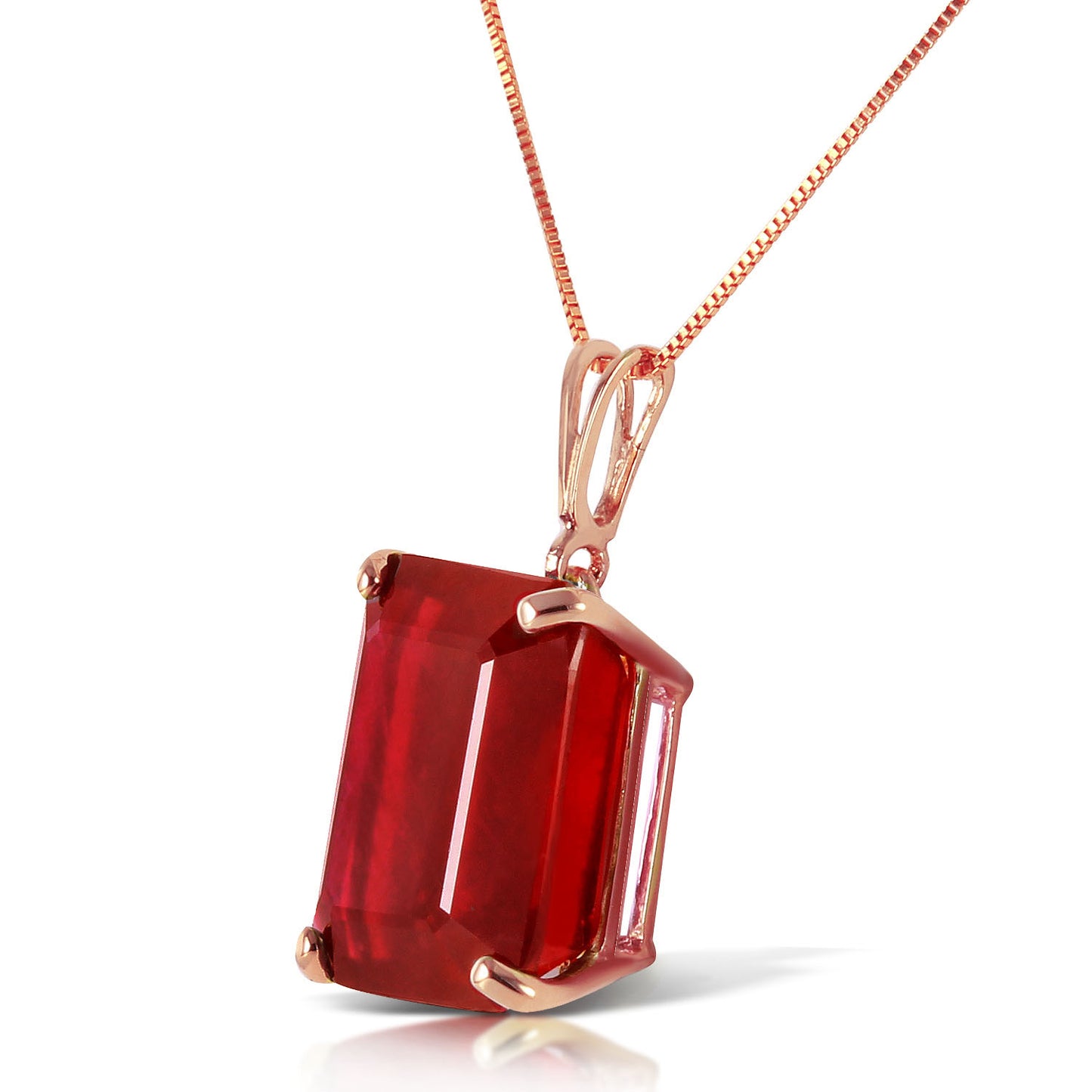 Shimmering Cuts Ruby Necklace