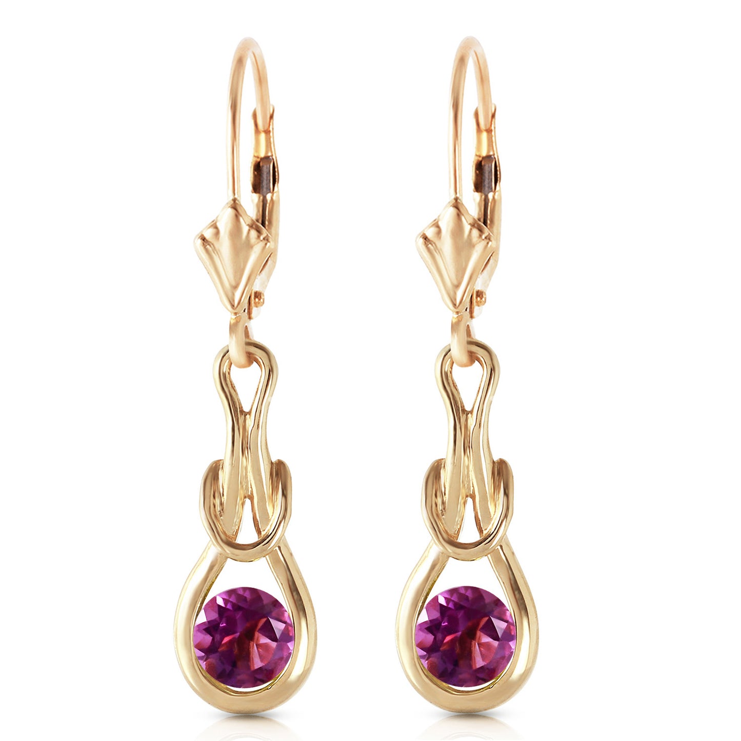Lockstone Amethyst Earrings
