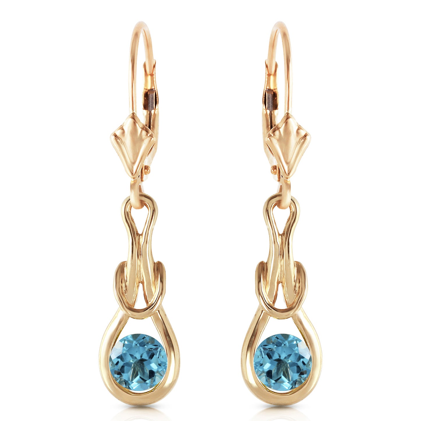 Dreamweaver Blue Topaz Earrings