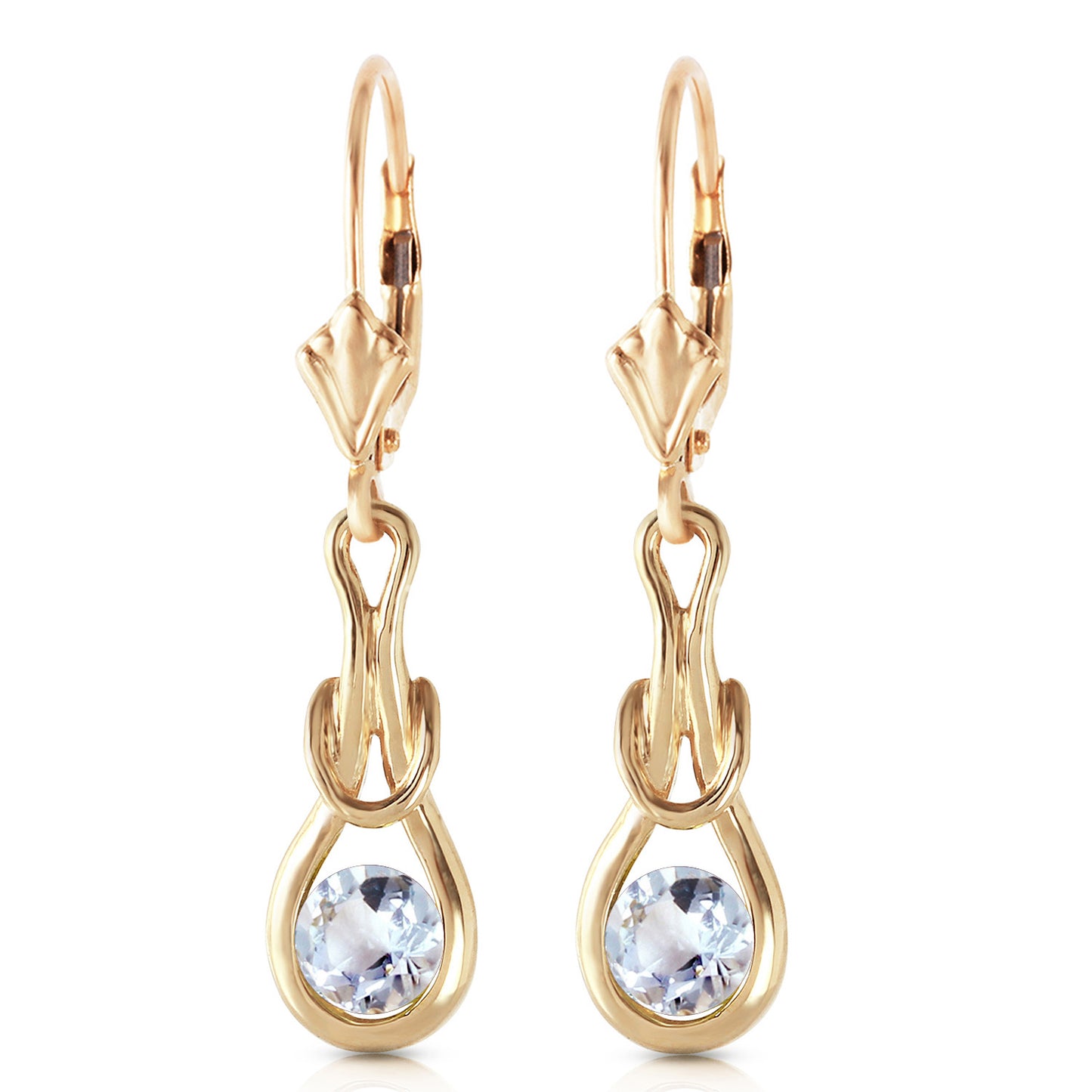 Lockstone Aquamarine Earrings