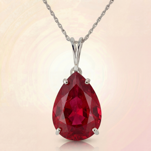 Hidden Light Ruby Necklace