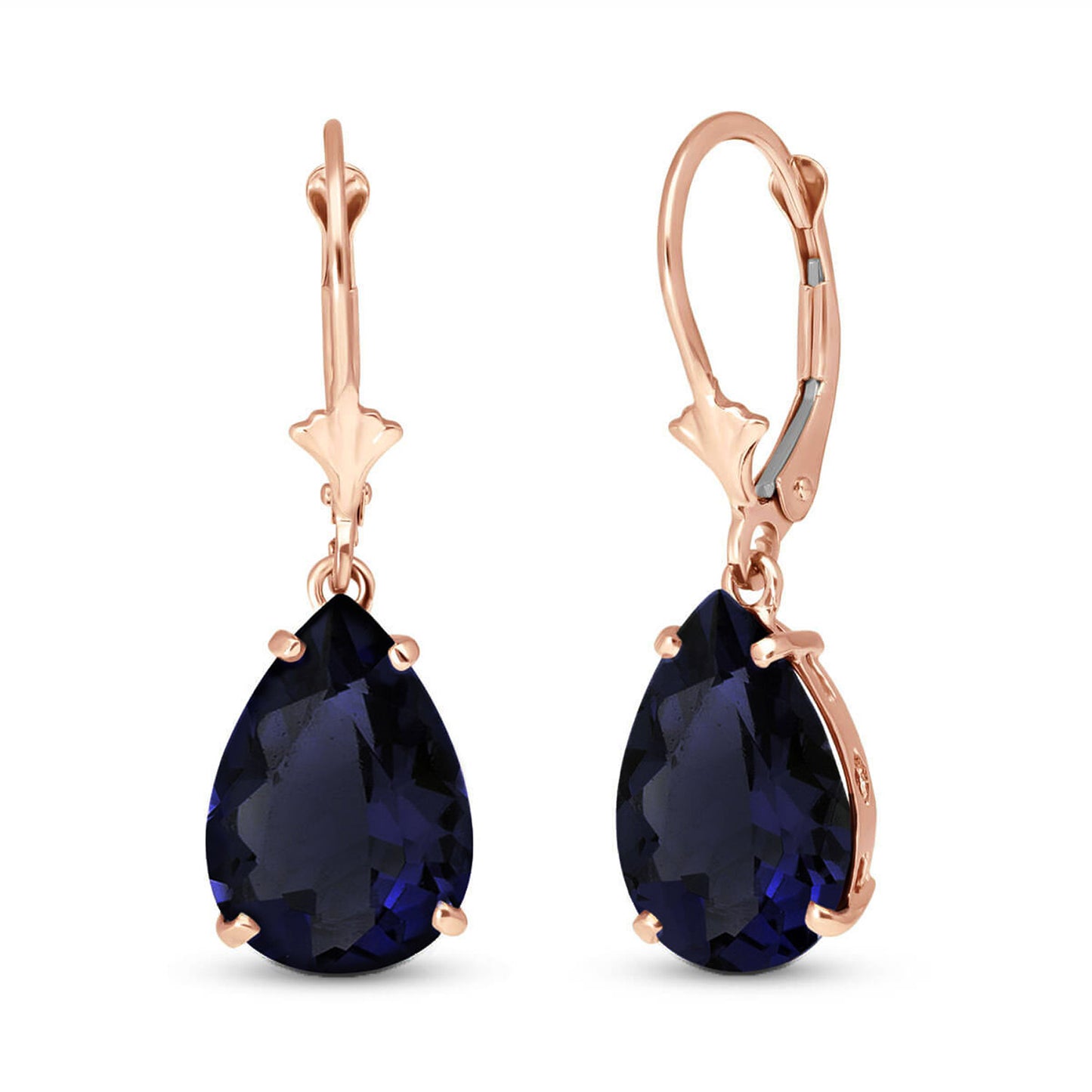 Hidden Light Sapphire Earrings