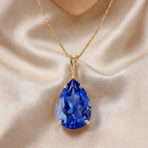 Hidden Light Sapphire Necklace