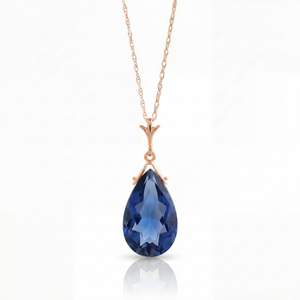 Lunar Glow Sapphire Necklace