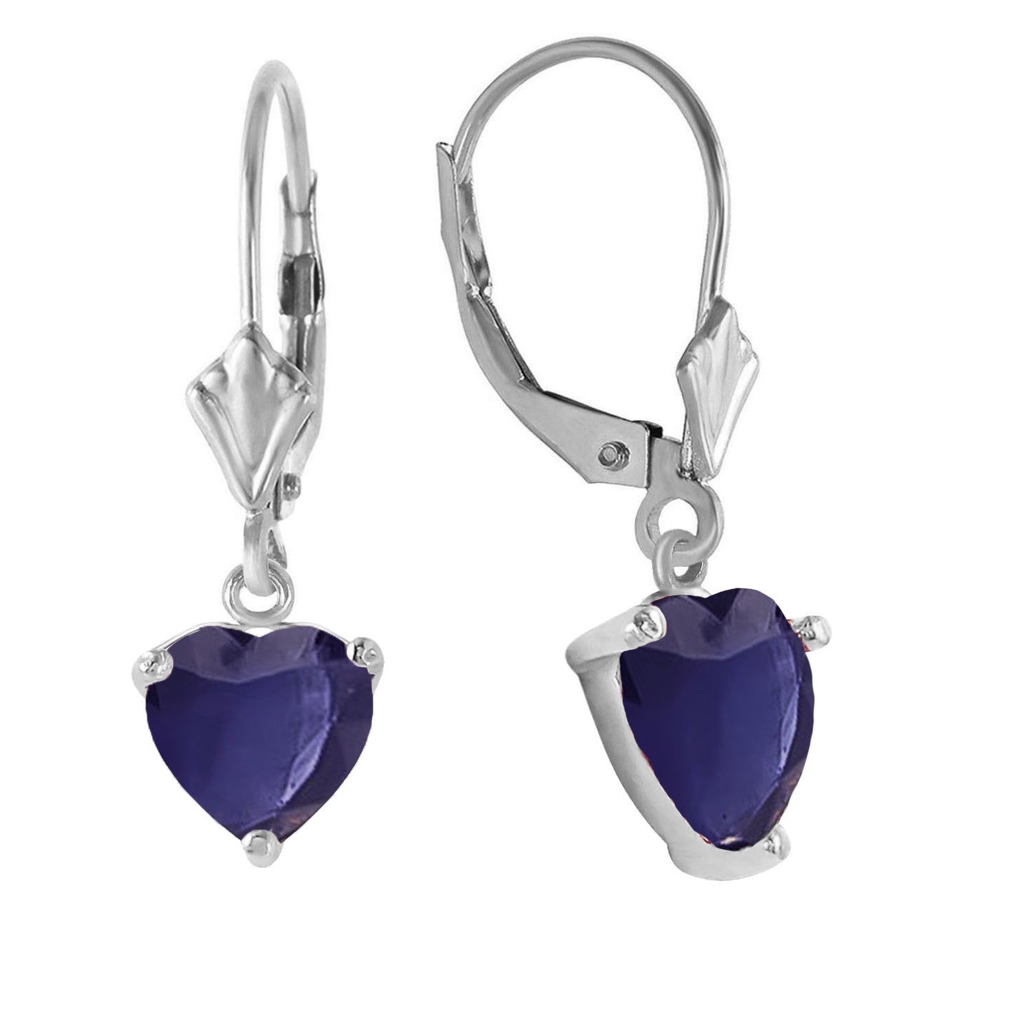 Eternal Love Sapphire Leverback Earrings