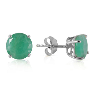 Luminous Orb Emerald Earrings