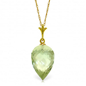 Luminous Sparkle Green Amethyst Necklace