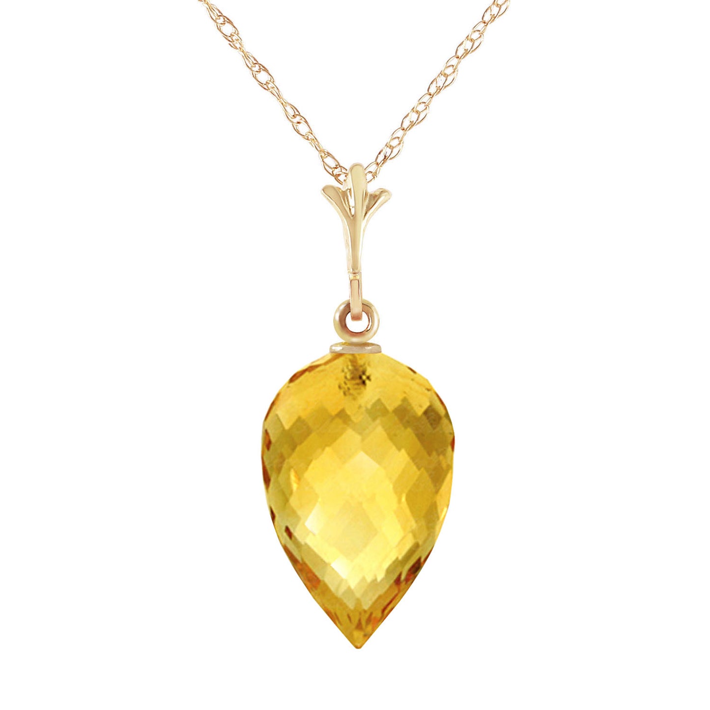 Luminous Sparkle Citrine Necklace