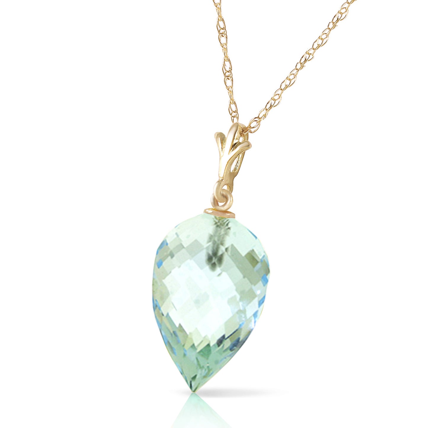 Luminous Sparkle Blue Topaz Necklace