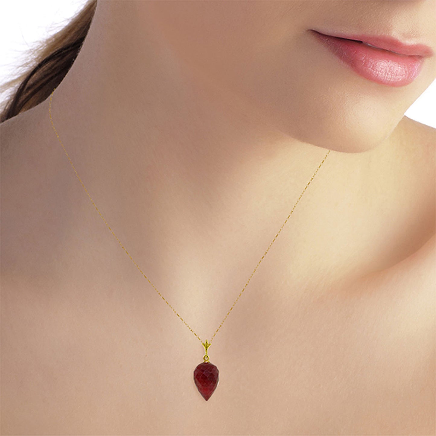 Luminous Sparkle Ruby Necklace