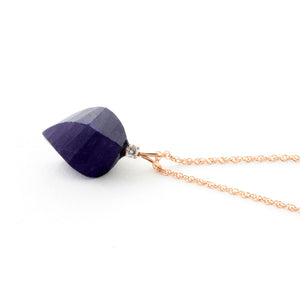 Moonlit Essence Sapphire & Diamond Necklace