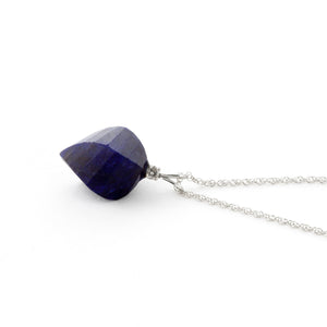 Moonlit Essence Sapphire & Diamond Necklace