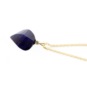 Moonlit Essence Sapphire & Diamond Necklace