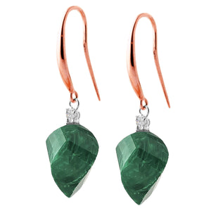 Moonlit Essence Emerald & Diamond Earrings