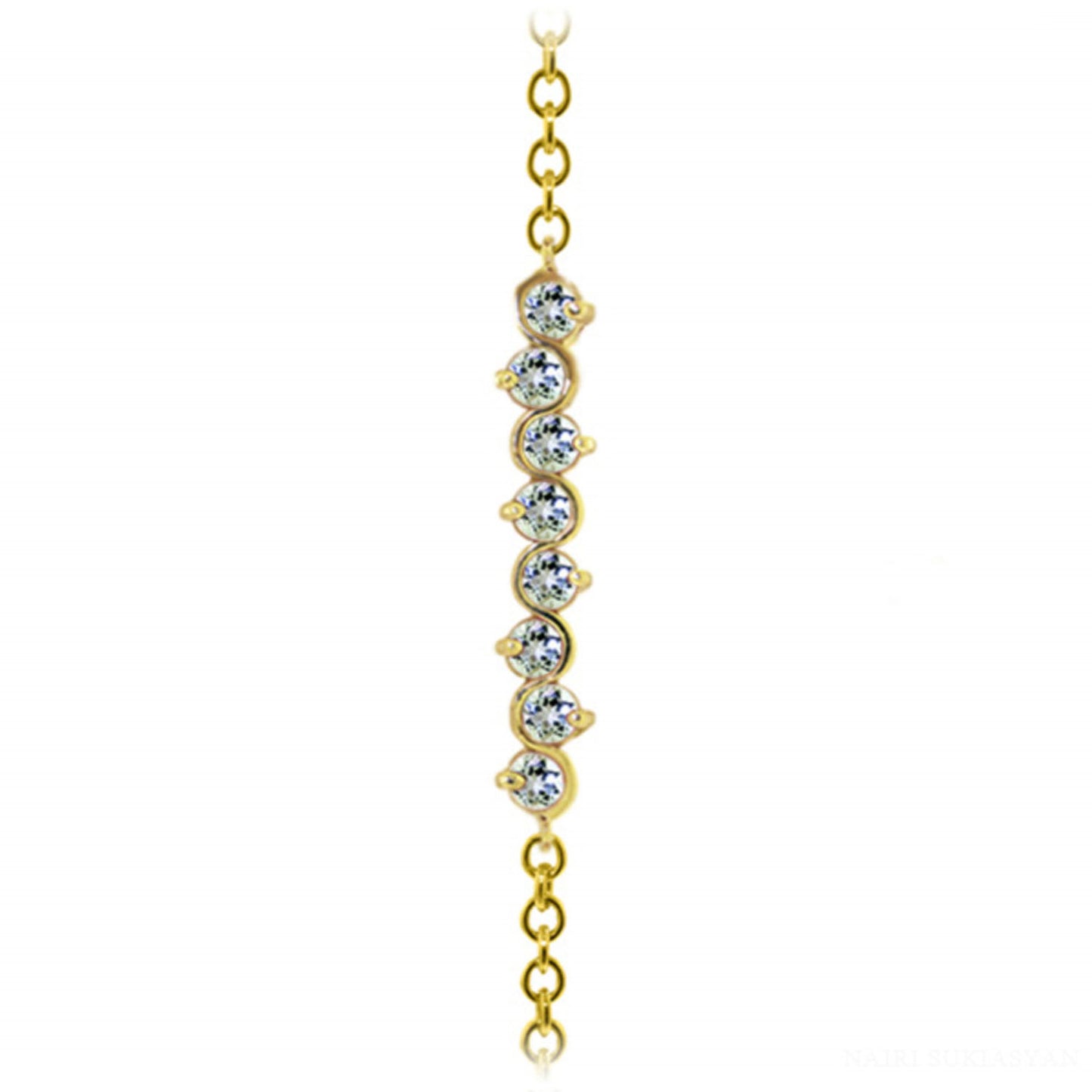 Subtle Radiance Aquamarine Bracelet