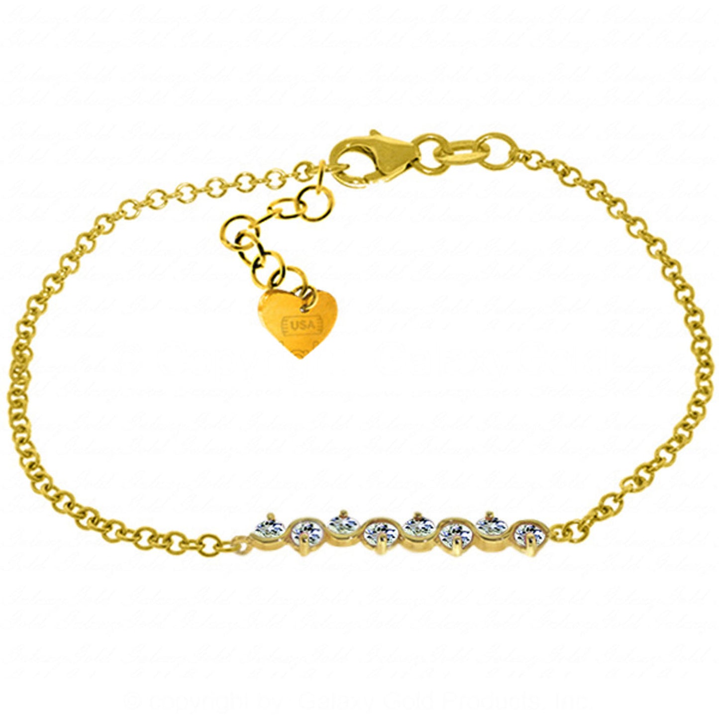 Subtle Radiance Aquamarine Bracelet