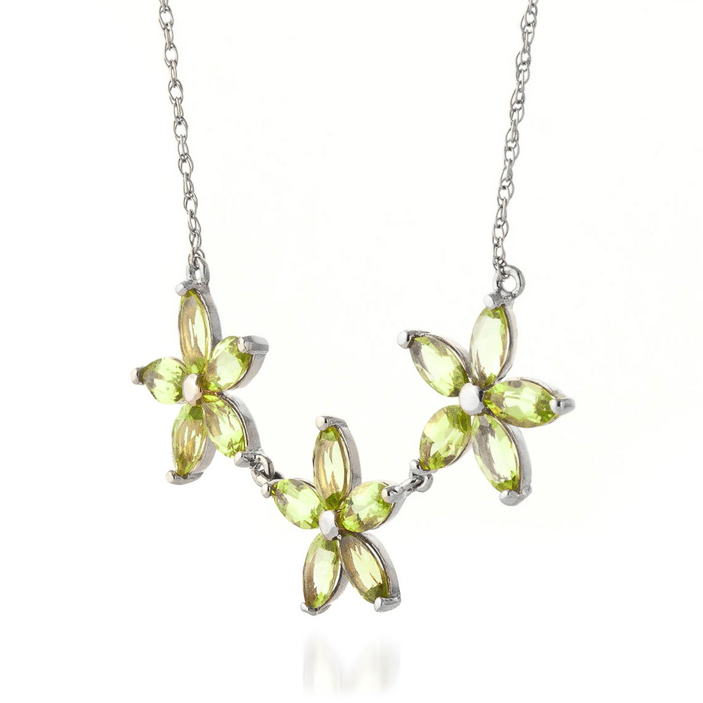 Floral Harmony Peridot Necklace