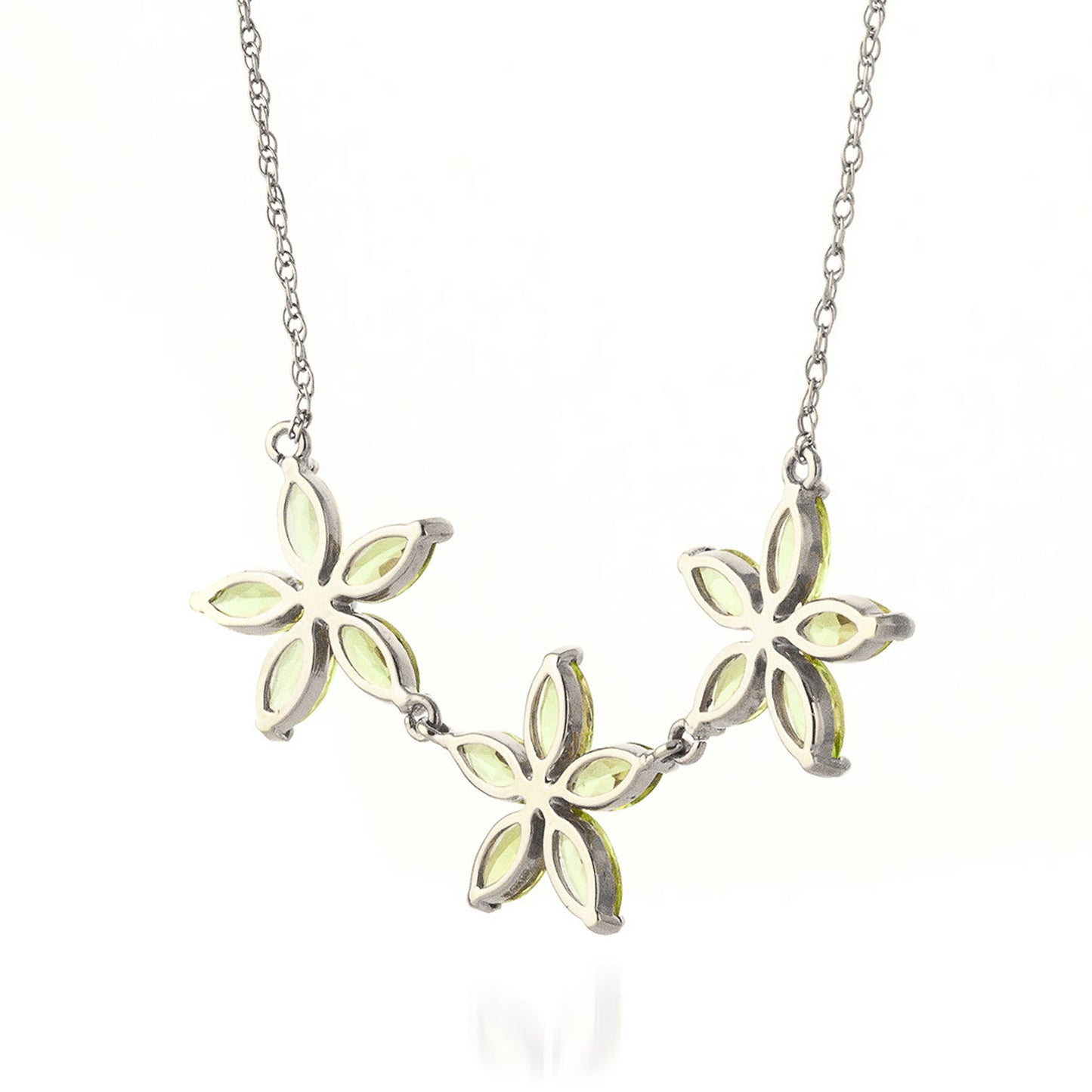 Floral Harmony Peridot Necklace