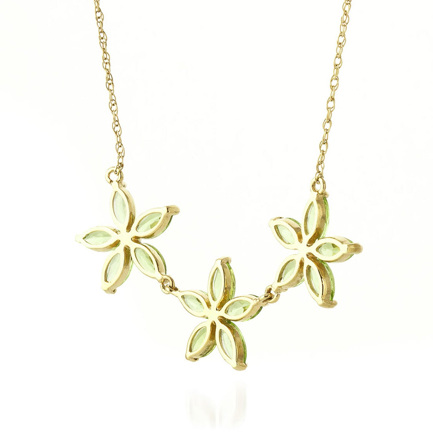 Floral Harmony Peridot Necklace