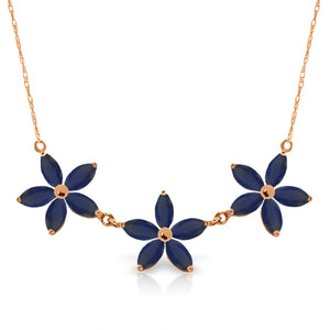 Floral Harmony Sapphire Necklace