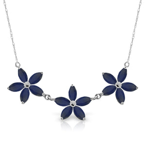 Floral Harmony Sapphire Necklace