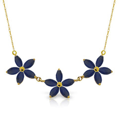 Floral Harmony Sapphire Necklace