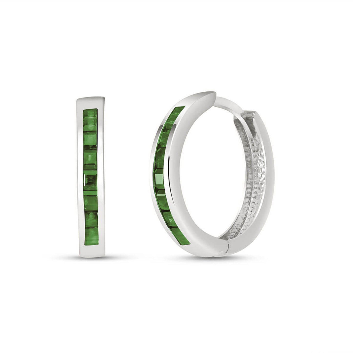 Infinite Spark Green Sapphire Earrings