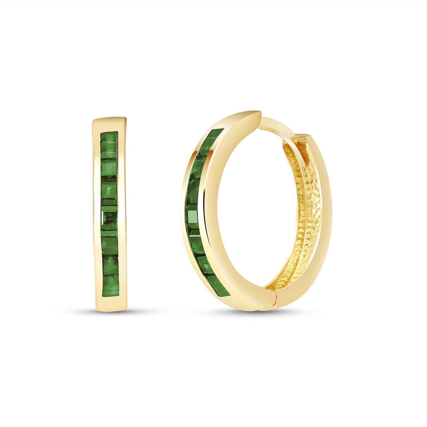 Infinite Spark Green Sapphire Earrings