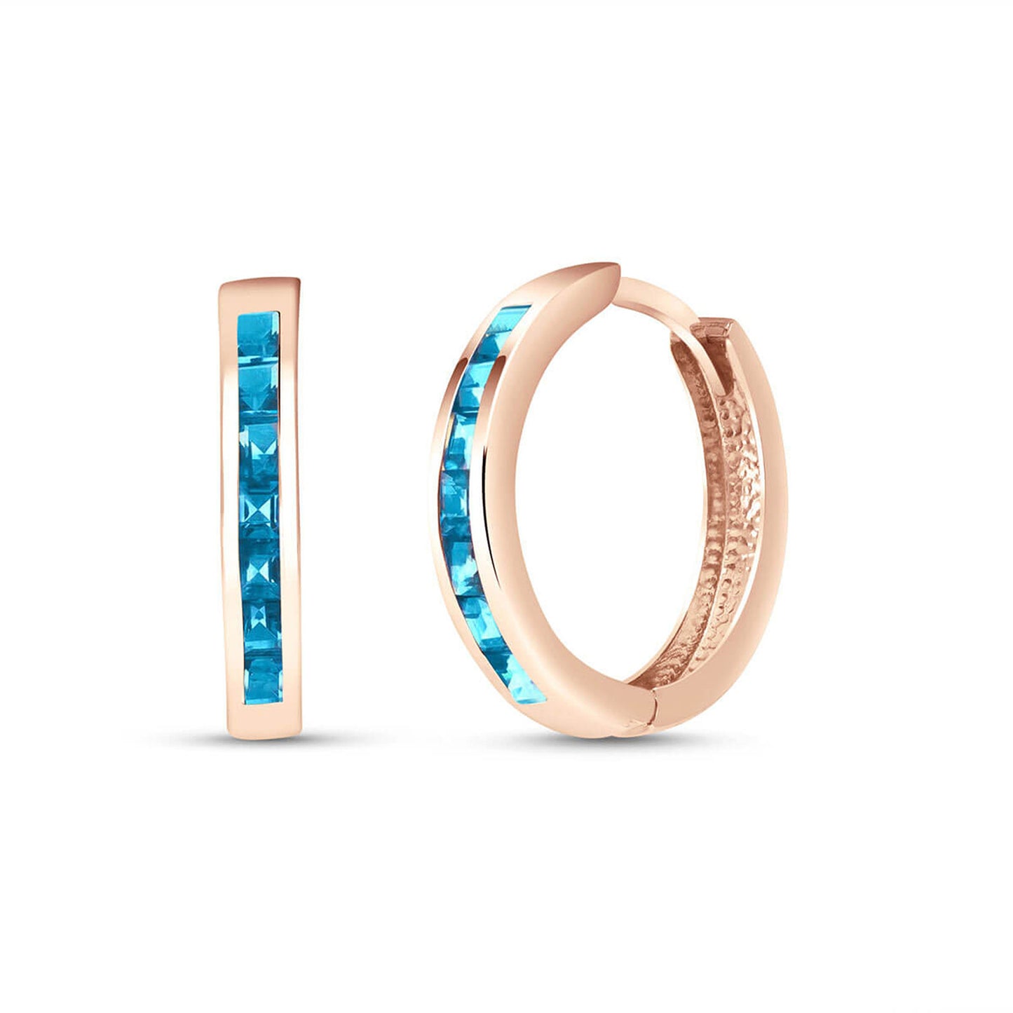 Infinite Spark Blue Topaz Earrings