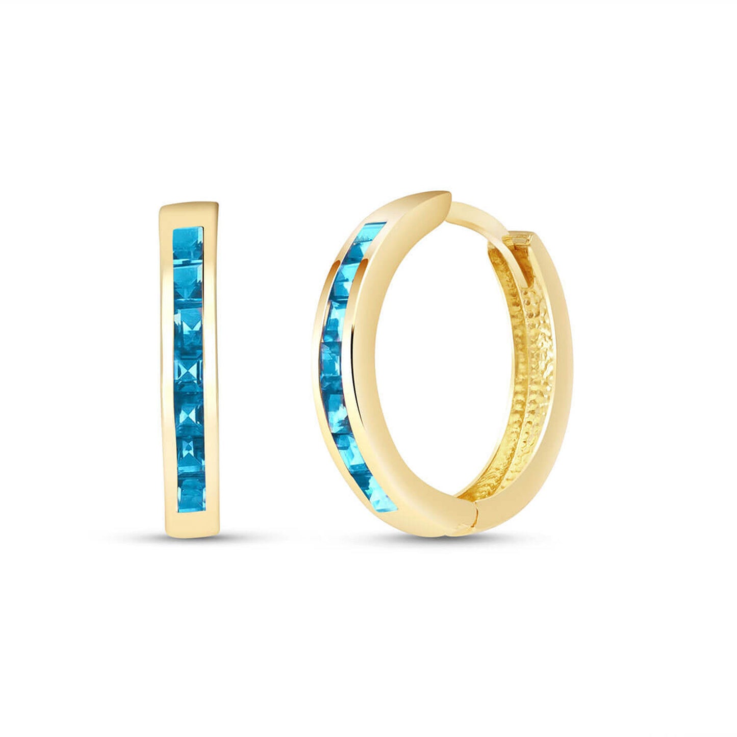 Infinite Spark Blue Topaz Earrings