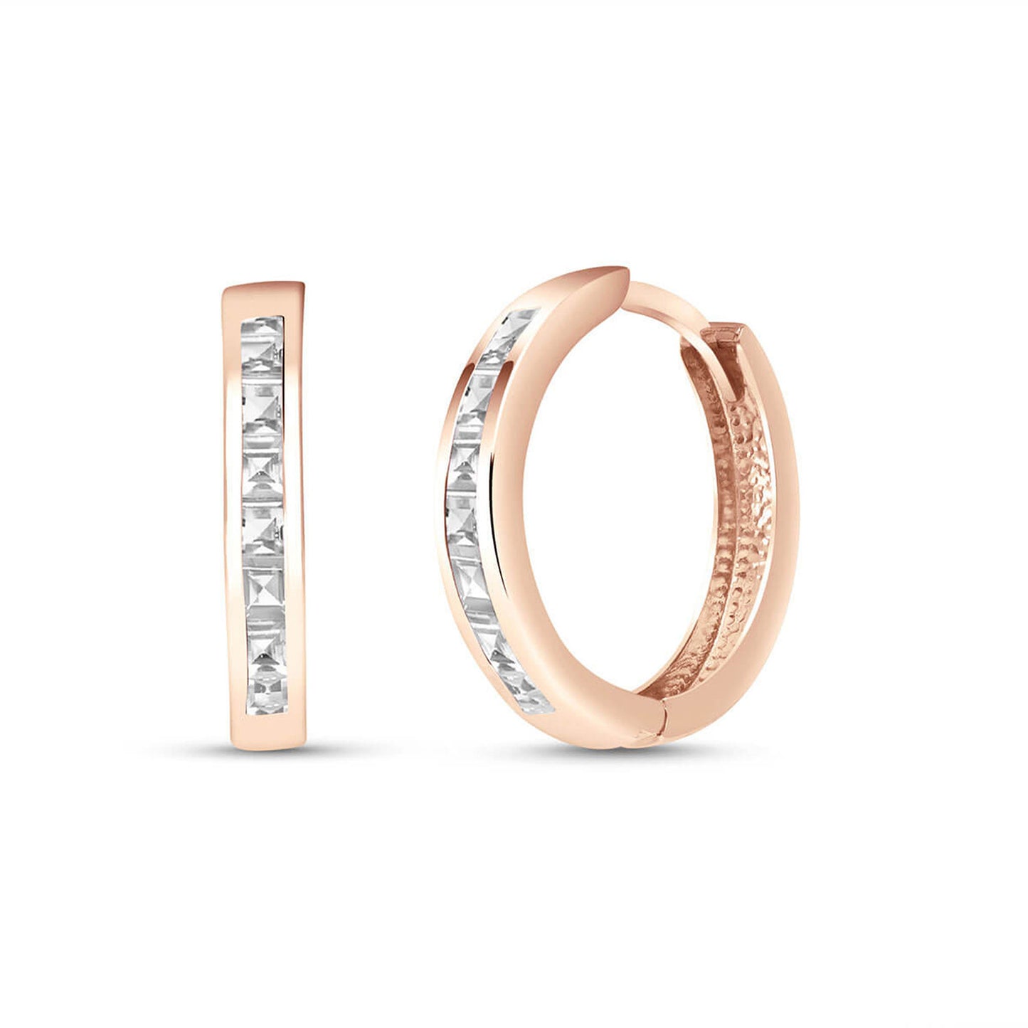 Infinite Spark White Topaz Earrings