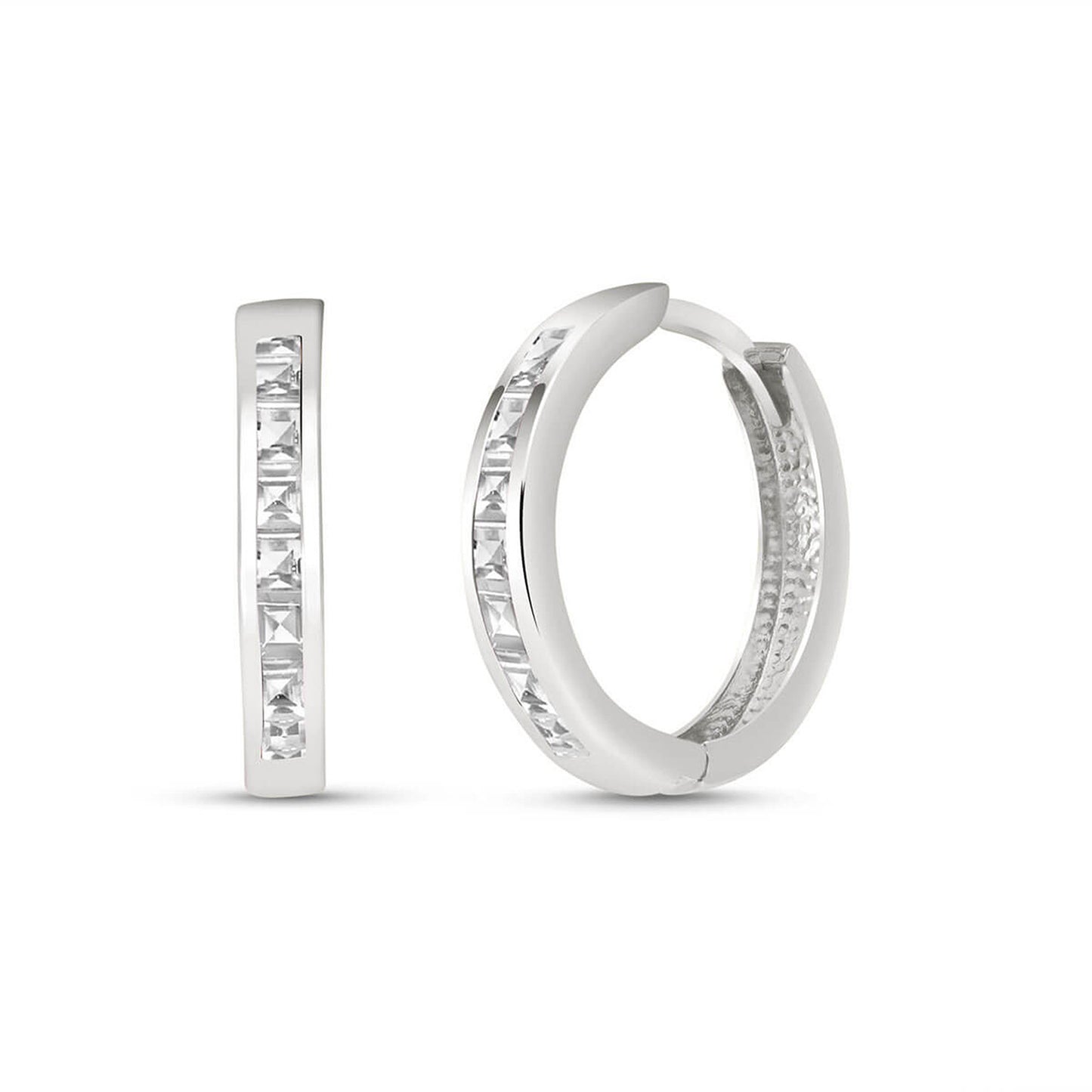 Infinite Spark White Topaz Earrings