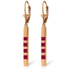 Evergreen Harmony Ruby Leverback Earrings