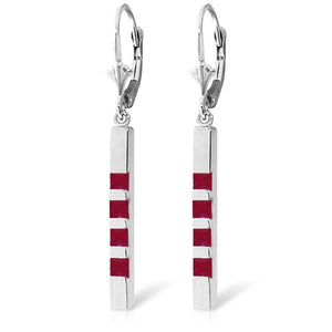 Evergreen Harmony Ruby Leverback Earrings