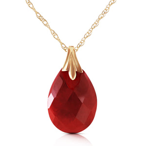 Glistening Glow Dyed Ruby Necklace