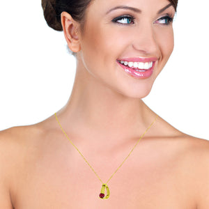 Zen Charm Ruby Necklace