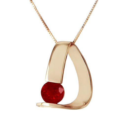 Zen Charm Ruby Necklace
