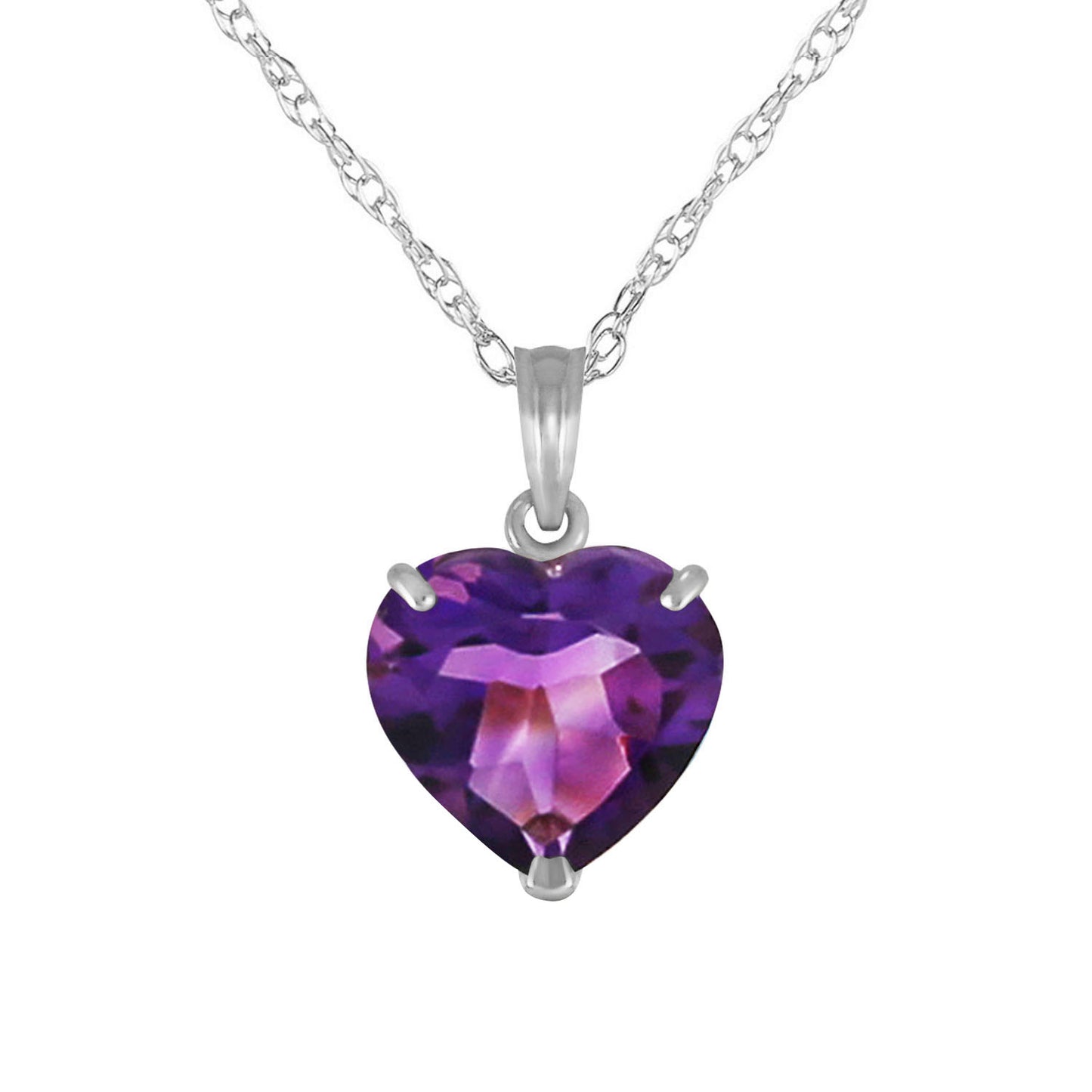 Eternal Hearts Amethyst Necklace