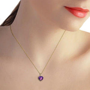Eternal Hearts Amethyst Necklace