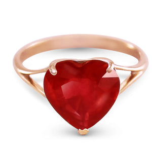Lovers Heart Ruby Ring