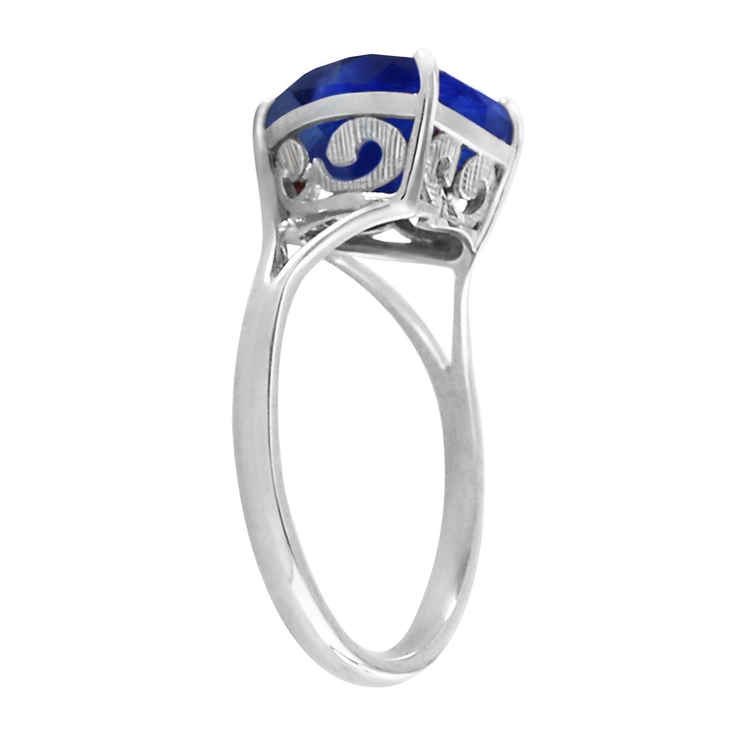 Lovers Heart Sapphire Ring
