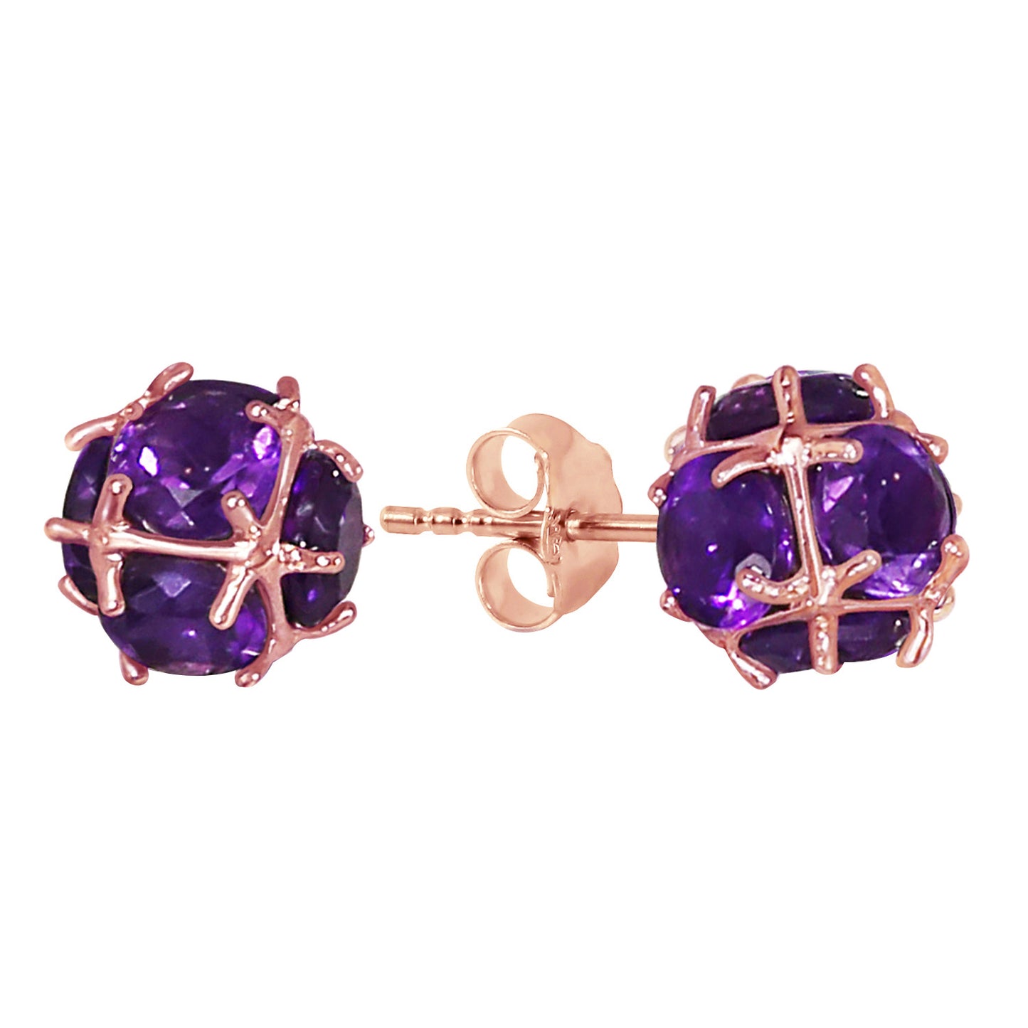 Regal Crown Amethyst Earrings
