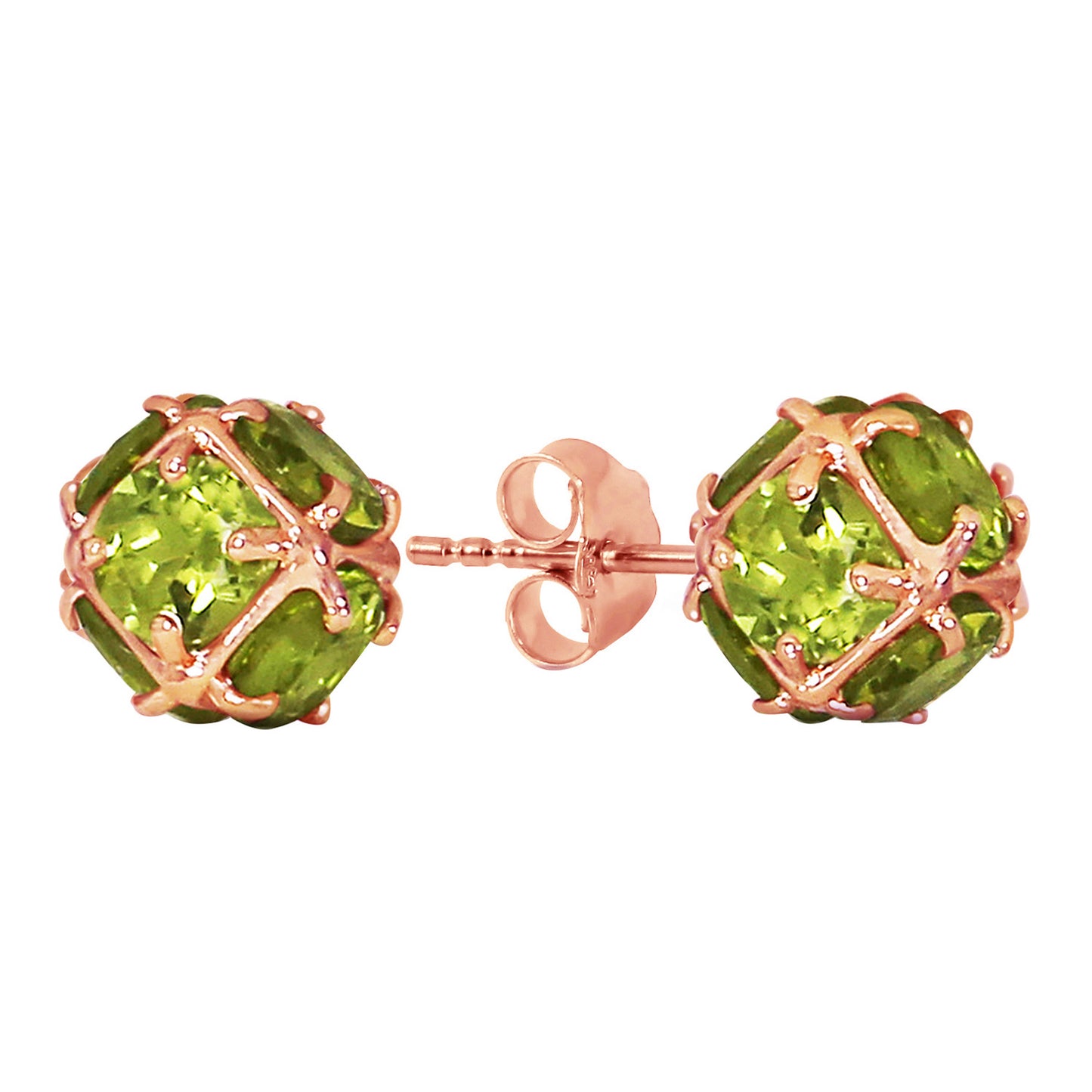 Regal Crown Peridot Earrings