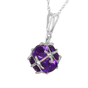 Regal Crown Amethyst Necklace