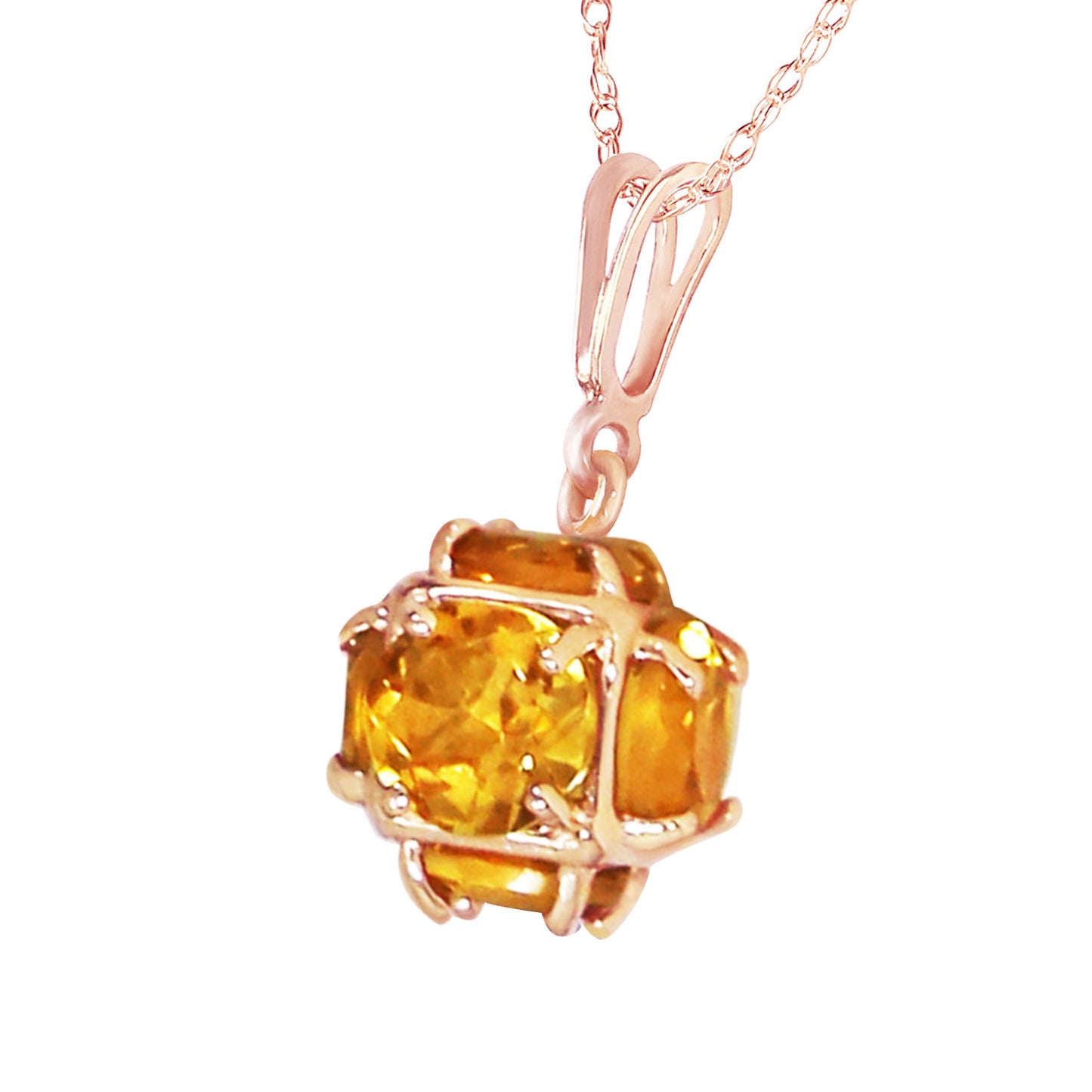 Regal Crown Citrine Necklace