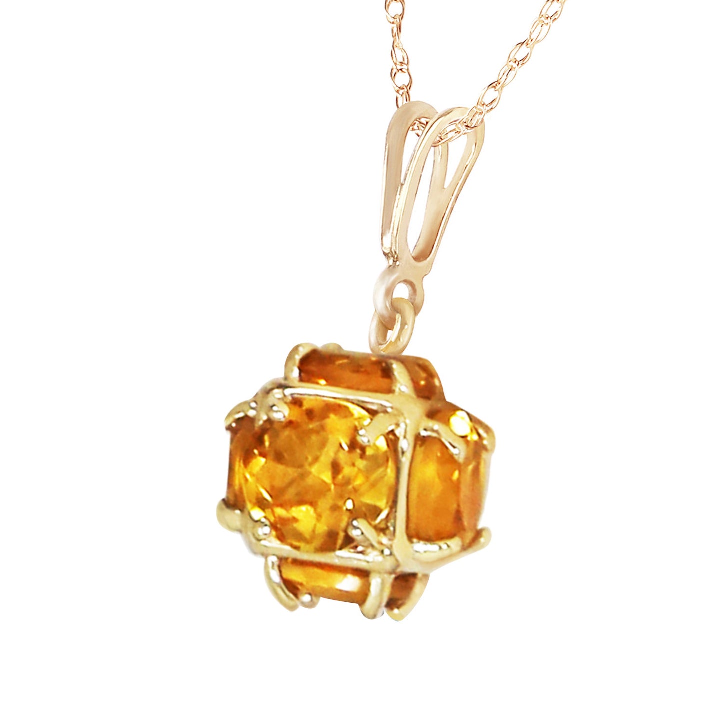 Regal Crown Citrine Necklace
