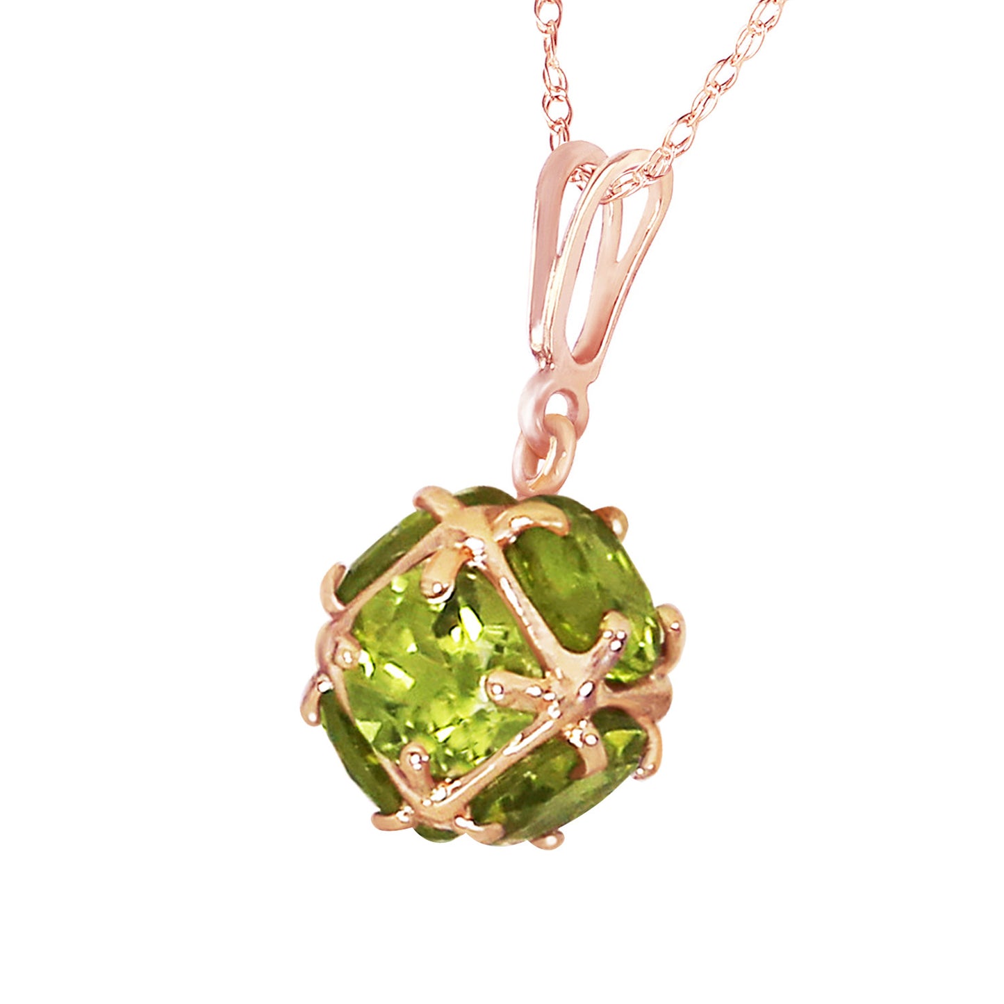 Regal Crown Peridot Necklace