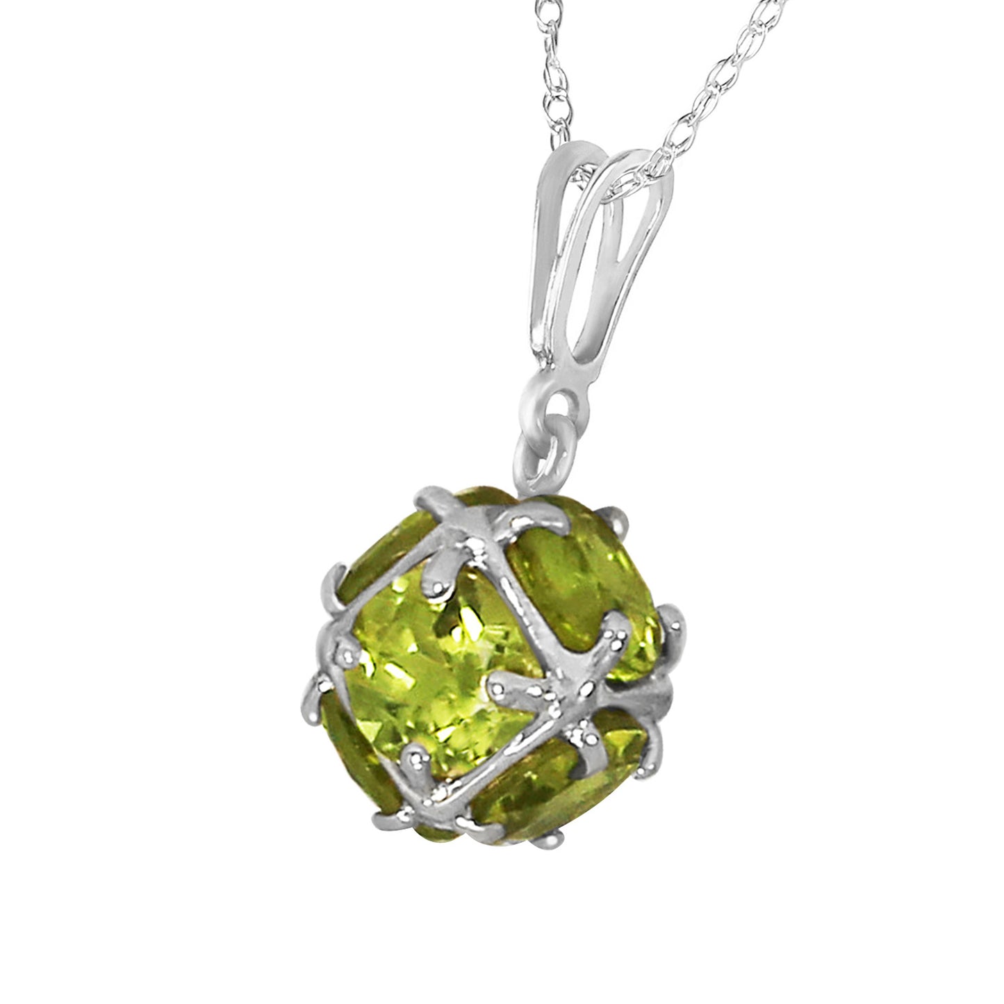 Regal Crown Peridot Necklace